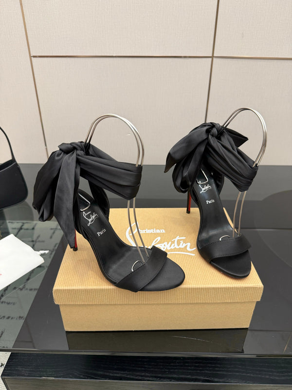 CL 2026 Sevillana 100mm Crepe Sandals Silk Sheepskin 791574