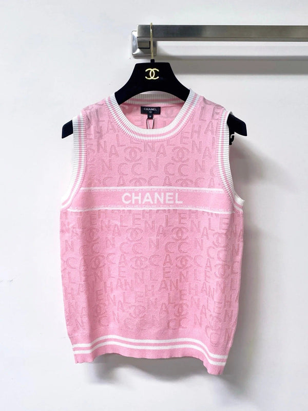 CC 2026 Striped Knit Vest Cotton 439815