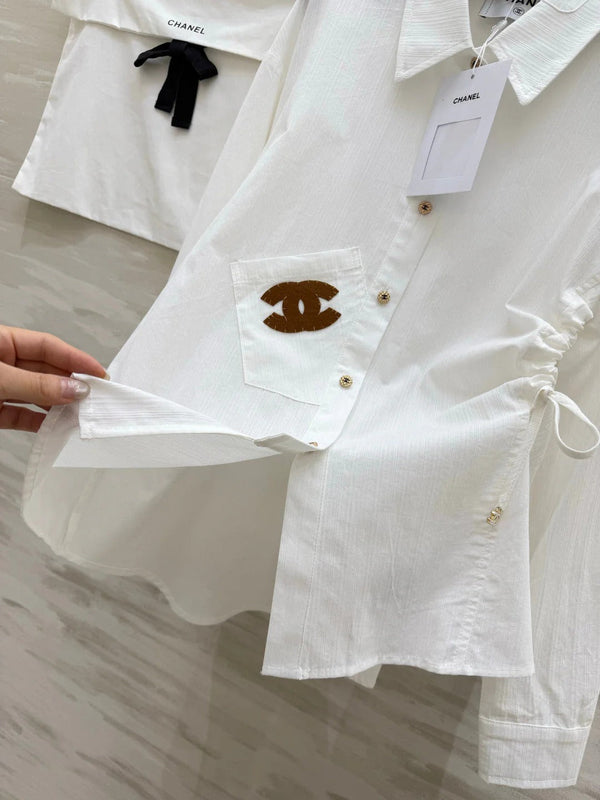CC 2026 Brown Logo Shirt White 392417