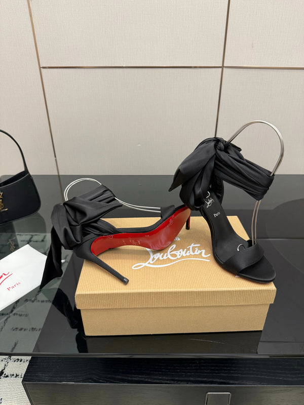 CL 2026 Sevillana 100mm Crepe Sandals Silk Sheepskin 791574