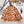 CC 26 Floral Pattern Cardigan Orange Beige Wool Cashmere 785282