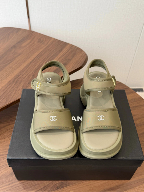 CC 2026 Platform Sandals Lambskin 833986