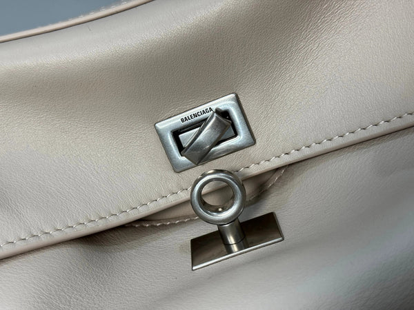 Balenciaga Small Bag 29 Beige Calfskin Sliver Hardware