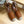 BRONZE BROWN LEATHER ROCKSTUD ESPADRILLES ANKLE STRAP FLATS