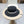 FLAT STRAW HAT BLACK 672722