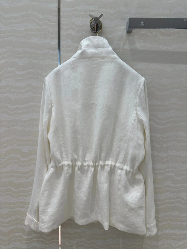 LP CLASSIC STAND-COLLAR LINEN JACKET 265165
