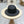 STRAW HAT OPEN WEAVE BLACK 674077