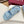 GG CLASSIC SANDALS 25S IN SKY BLUE FABRIC WITH GOLD HARDWARE