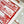 HM 26s Knitting Scarf 90 White Red Colorful Mulberry Silk 147541