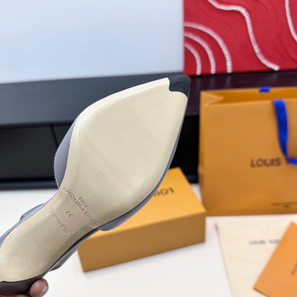 LV 26s Slingback 95 Light Lavender Premium Satin 622445