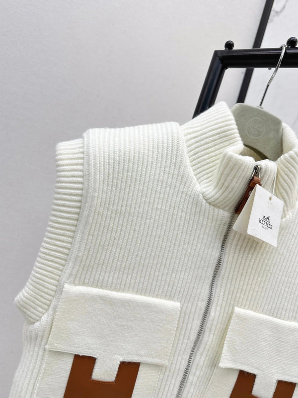 HERMES 25S SLEEVELESS KNIT VEST 235