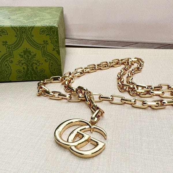 GG 2026 Double G Charm Belt Gold 204543