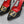 VALENTINO GARAVANI VLOGO PLATFORM SLING BACK 120 BLACK RED COWHIDE 392142