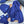 THREE-PIECES SET IN NAVY BLUE WOOL AND ACRYLIC 406557
