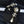 25S TWISTED RIBBED DOUBLE C IN GOLD METAL LONG PEARL PENDANT EARRINGS