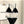 CC BIKINI SWIMSUIT SET IN BLACK WITH WHITE TRIM 627832