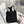 CAMISOLE 617514 IN BLACK COTTON RIBBED KNIT