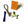 LV Multicolor Dog Key Holder Bag Charm