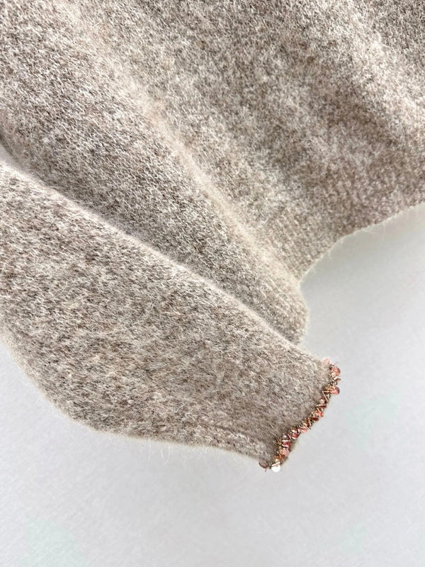 DIOR 25S CREW NECK SWEATER WITH BEADING 482