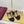 THONG SANDALS IN BLACK LAMBSKIN PRINTED LOGO WITH GOLD HARDWARE