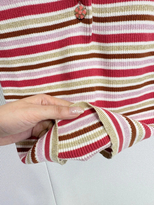 CHANEL 25S STRIPED T-SHIRT 586