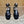 HM 25S CLASSIC WEDGE SANDALS 70 MM IN BLACK LAMBSKIN WITH SILVER HARDWARE