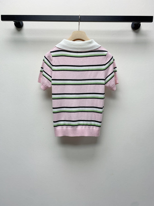 MIUMIU KNIT POLO SHIRT 268103
