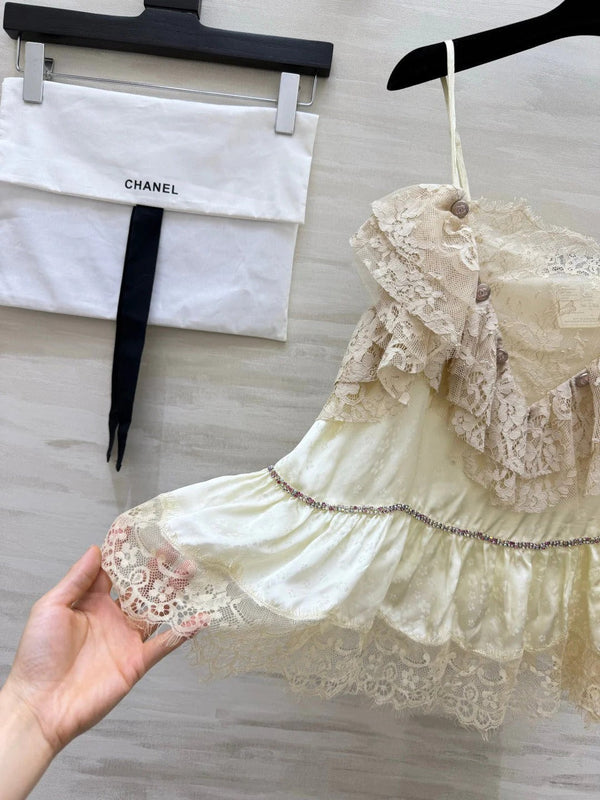 CC 2026 Milk Apricot Lace Camisole 392435