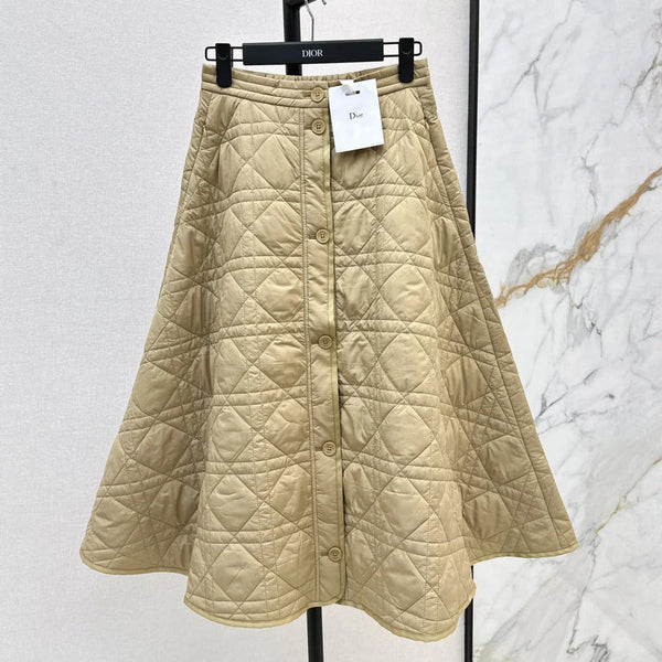 DIOR 25S LONG QUILTED SKIRT 526