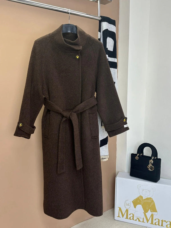 MAX MARA 25S TURTLENECK CASHMERE COAT 130
