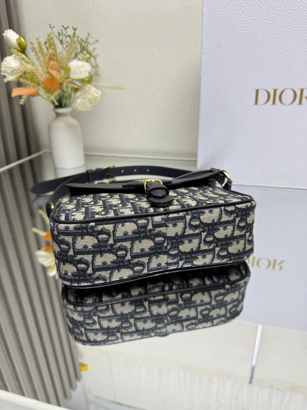 Dior 2026 Bobbi Bag 20cm Black Fabric Leather