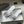 CC 26s Sandals 70 White Gray Sheepskin Rhinestones 649512