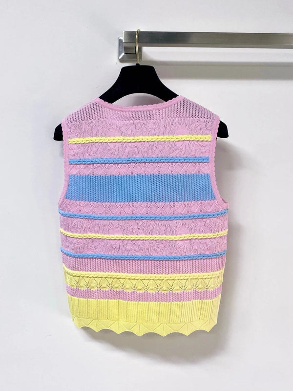 CC 2026 Striped Knit Vest Tencel 435140