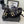 CC 26s Sandals 55 Black Tweed Mixed Gold Charm 650081