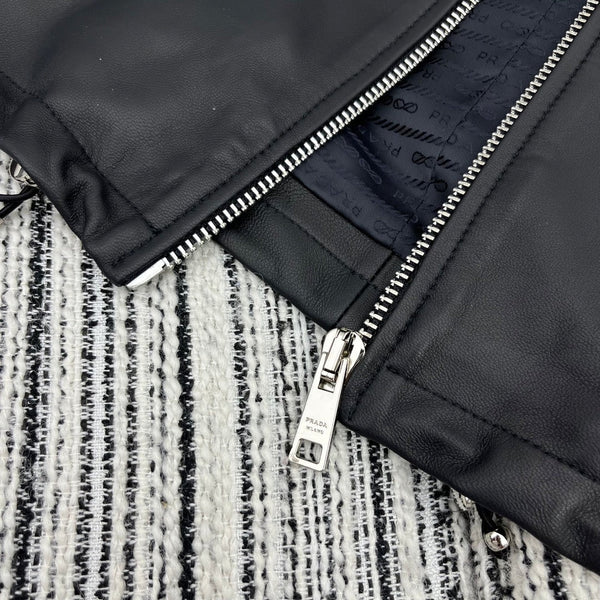 PRADA 25S SHEARLING HOODED JACKET 336