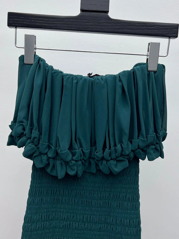 YSL 25S PLEATED DRESS STYLE 146