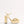 VLOGO SIGNATURE PLATFORM PUMP 115MM GOLD LAMINATED NAPPA