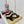 THONG SANDALS IN BLACK LAMBSKIN PRINTED LOGO WITH GOLD HARDWARE