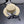 MM SMALL-BRIM STRAW HAT IN LIGHT BEIGE AND PEARL EMBELLISHED