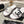 CC 26s Platform Slippers White Black Sheepskin 627073
