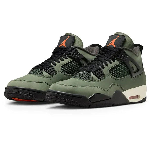 Undefeated x Air Jordan 4 Retro Dark Green Black Suede