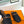 IENA MULE BLACK CANVAS AND BROWN CALFSKIN