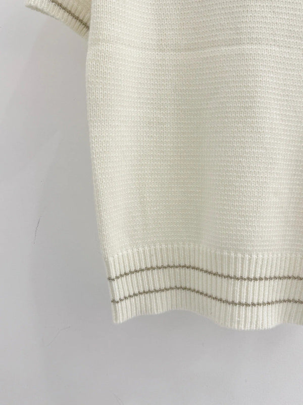 DIOR 25S SHORT-SLEEVE CREW NECK SWEATER 467