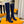 LV High Boots 85 Dark Blue Denim 573733