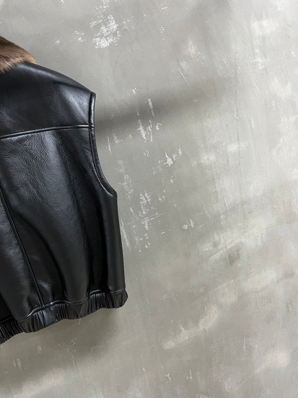 YSL 25S LEATHER VEST STYLE 144