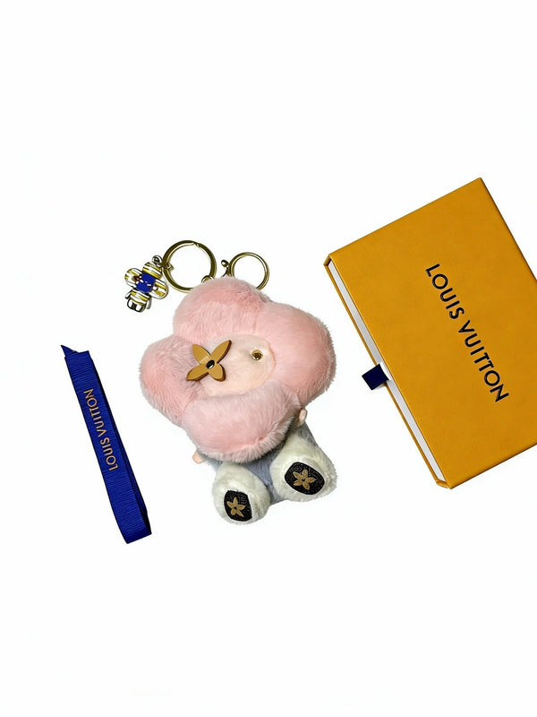 LV Vivienne Brown and Pink Charm