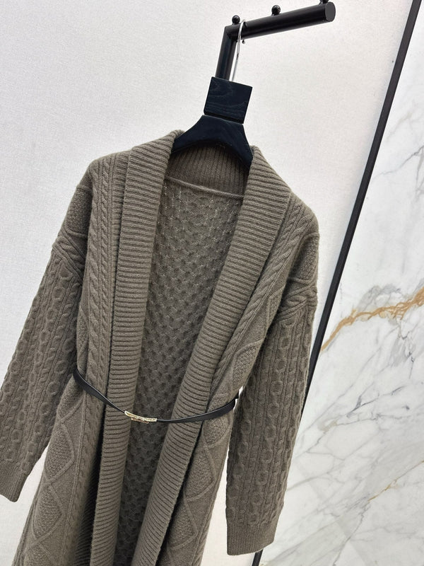 HERMES 25S LONG KNIT CARDIGAN 99430
