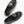 moccasins black calfskin metal