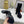 SL ANKLE BUCKLE BOOT PLATFORM BLACK SUEDE