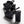 sandals black patent crumpled lambskin